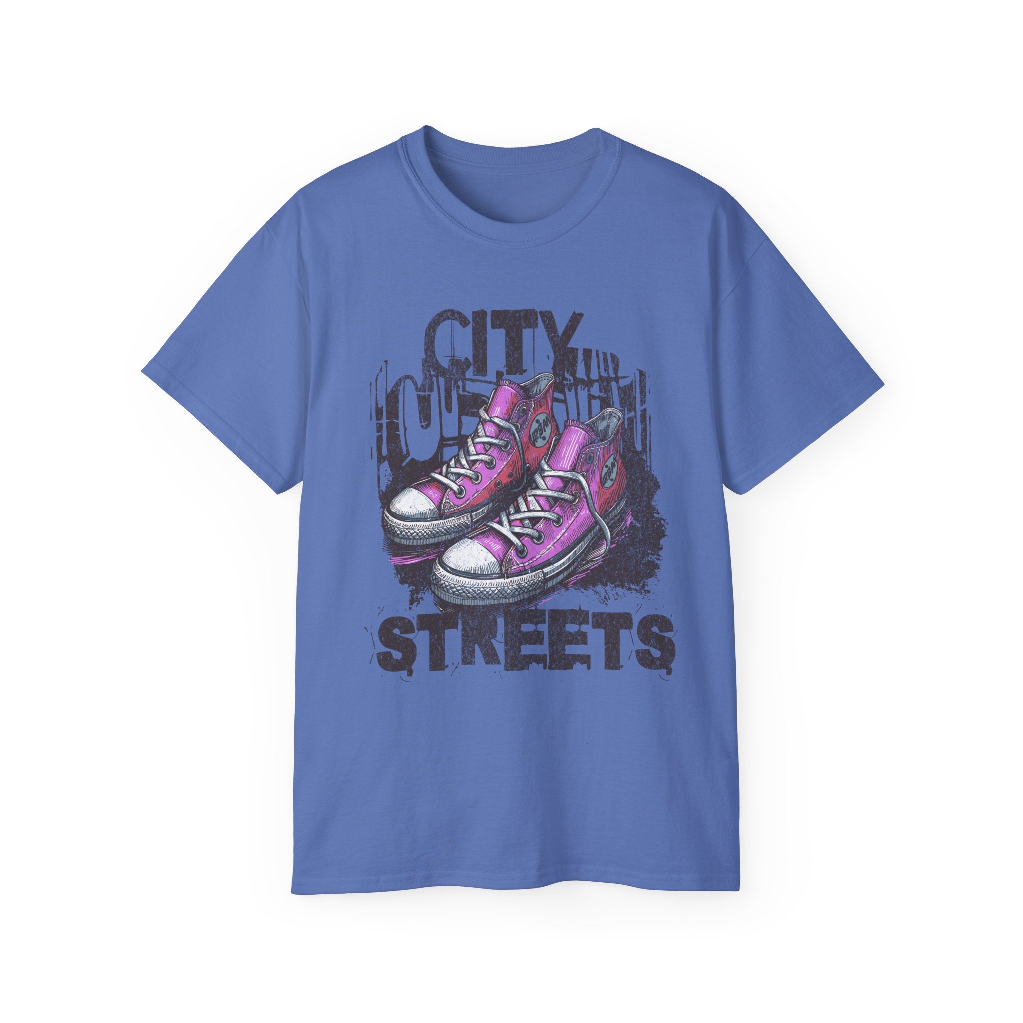 City Streets - Unisex Cotton Tee (Front) - Damned Threads